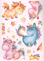 Декоративные наклейки "Единорожки"