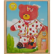 Игра «Одень мишку», 15 предметов