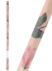 Бумага упаковочная 70*100см "Pastel flowers" крафт, инд.уп.