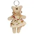 Брелок Медвежонок в платье на открытке (текстиль) (13см) (12-06844-1700168В) - 1