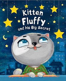 Kitten Fluffy and his Big Secret (Котёнок Пух и его большой секрет, мелов. 200х240)