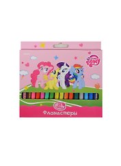 Фломастеры 18цв "My Little Pony", вент.колпачок, к/к, Proff