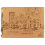 Альбом для эскизов AnAn, "Sketch Book. Draw your wonderful life", А4, 30 листов, на спирали