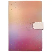 Блокнот с магнитной застежкой Градиент Feel color (голография, золото)