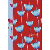 Книга для записей Эксмо А5 (132х186), 80л. "Listoff. Голубые тюльпаны 7БЦ с поролоном