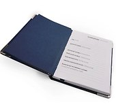 Записная книжка «Silver. Синий» А6, 80 листов в клетку, кожзам, Listoff - 2
