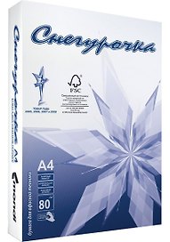 Бумага А3, 500 листов, 80г/м2, «Снегурочка», Снегурочка