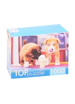 Пазл Щенки и мороженое TOPpuzzle 1000 элементов ГИТП1000-2144