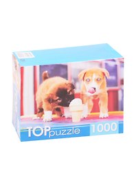Пазл Щенки и мороженое TOPpuzzle 1000 элементов ГИТП1000-2144