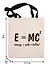 Сумка-шоппер E=MC (Energy=milk*coffee)  бежевая, текстиль 40см.*32см. - 1