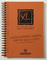 Альбом для графики 120л А4 "XL" спираль, слоновая кость, 90г/м2, Canson