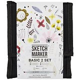 Маркеры 12цв "Basic 2", сумка-органайзер, Sketchmarker