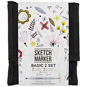 Маркеры 12цв "Basic 2", сумка-органайзер, Sketchmarker