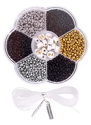 Набор бисера для рукоделия (черный микс)