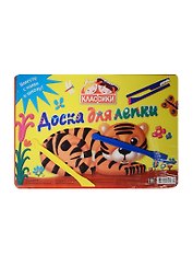 Доска пластиковая для моделирования из пластилина А4 с набором стеков, Топ-спин
