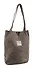 Сумка-шоппер с кнопкой серая (вельвет) (33х31) Bookvalno - 1