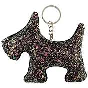 Брелок с блестками Собачка (текстиль)