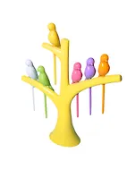 Шпажки для фруктов Птички на ветке желтой (003862)