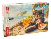 Пазл 500 элементов "Котик на релаксе" 48х33 см