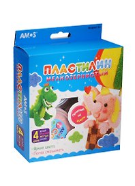 Пластилин мелкозернистый Слон (23740) (ICB4P1) (4цв. Х 25г + мастер-класс) (4+) (коробка)
