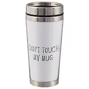Термостакан Don’t touch my mug (белый) (пластик) (400мл)