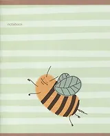 Тетрадь в клетку Listoff, "День пчелы", 48 листов, в ассортименте