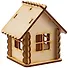 Домик Мини-1 (3D-модель) (151771) (87х69х92мм) (игрушка из дерева) (упаковка) - 0