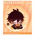 Значок Genshin Impact Chibi Character Cloth Badge Geo Archon Zhongli - 0