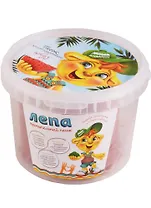 Песок Лепа красный с минерал. красит. с ароматом Арбуз (0,5 кг) (00-00000147) (3+) (ведро)