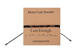 Браслет Морзе I am Enough (12-202509-BR-ZJ9602)