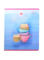 Тетрадь 48л кл. "Emma". Планета счастья" конгрев, мат.ламинация, блестки, ассорти, Unnika