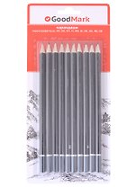 Карандаши GoodMark, чернографитные 10 штук