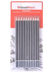 Карандаши GoodMark, чернографитные 10 штук