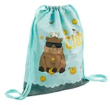 Мешок для сменной обуви "Реально крутой Капибара", 1 отделение