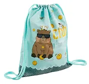 Мешок для сменной обуви "Реально крутой Капибара", 1 отделение