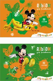 Альбом для рисования 20л А4 "Mickey. День больших игр", клеевое скрепление, Disney