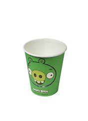 Angry Birds одноразовая картонный стакан Зеленая свинья (6шт)