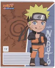 Тетрадь в линейку Naruto, 12 листов, в ассортименте