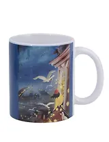 Кружка СПб Ноксо Наедине с Петербургом Чайки и гирлянды (керамика) (330мл) (К2025-129)