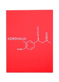 Записная книжка «Molecule. Adrenalin» А6, 80 листов в линейку, Listoff