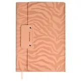 Ежедневник недат. А5 160л "Матлассе" пепельно-розовый,  иск.кожа, мягкий переплет, блинт.тиснение, офсет, ляссе