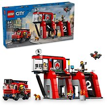 LEGO City: Пожарная станция с пожарной машиной, 843 детали (60414)