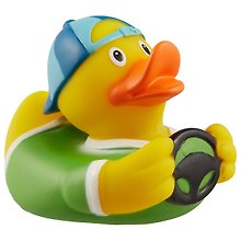 Игрушка для ванной, уточка резиновая FUNNY DUCKS "Уточка водитель" (1826)