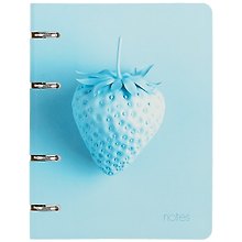 Тетрадь на кольцах «Berries» 120 листов в клетку, А5, сменный блок - Listoff