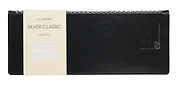Планинг дат. 2025г. 56л "Silver classic" черный, 7Б, тв.переплет, настольный, иск.кожа, термотиснение, тисн.фольгой, евроспираль, офсет, инд.уп