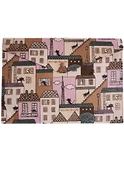 Папка-конверт А4 на кнопке "Льняное ассорти", ткань