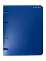 Тетрадь 80л кл. "Naval" на кольцах, пласт.обл., квадр.корешок