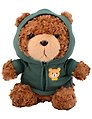 Мягкая игрушка Мишка (25см) (в зеленом худи) (коричневый) (12-202602-MSH10/1)