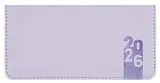 Планинг дат. 2026г. 64л 170х88 мм "Джут" сиреневый, кожзам, тв.переплет, обл.поролон, блинт.тиснение, офсет, справ.мат-лы, закругл.углы, ляссе, инд.уп