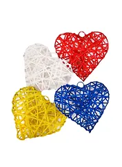 Заготовка для декора с колечком сердечки (ассорт.) (11065200)